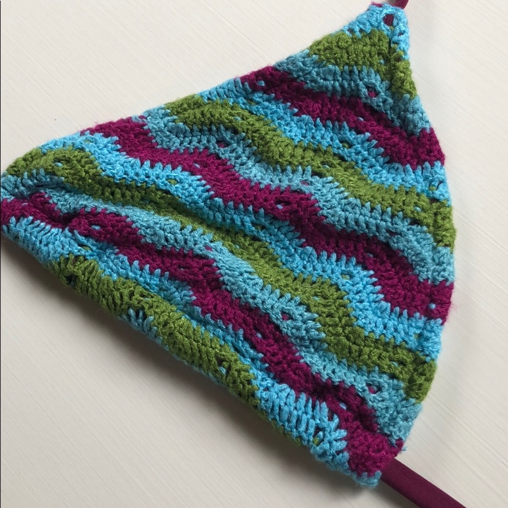Mossimo | Crochet Zig Zag Bikini Top | Large - Picture 5 of 7